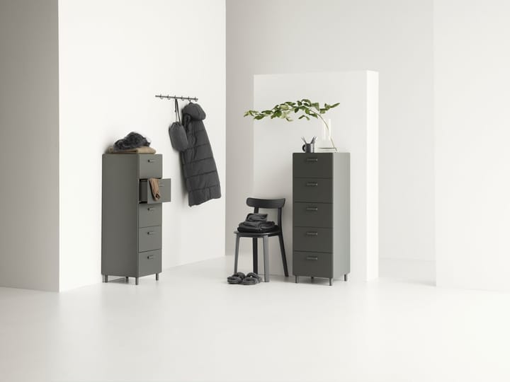 Relief bureau hoog met poten 41x115 cm grijs Relief