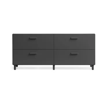 Relief bureau laag met poten 123x46,6 cm grijs - Relief