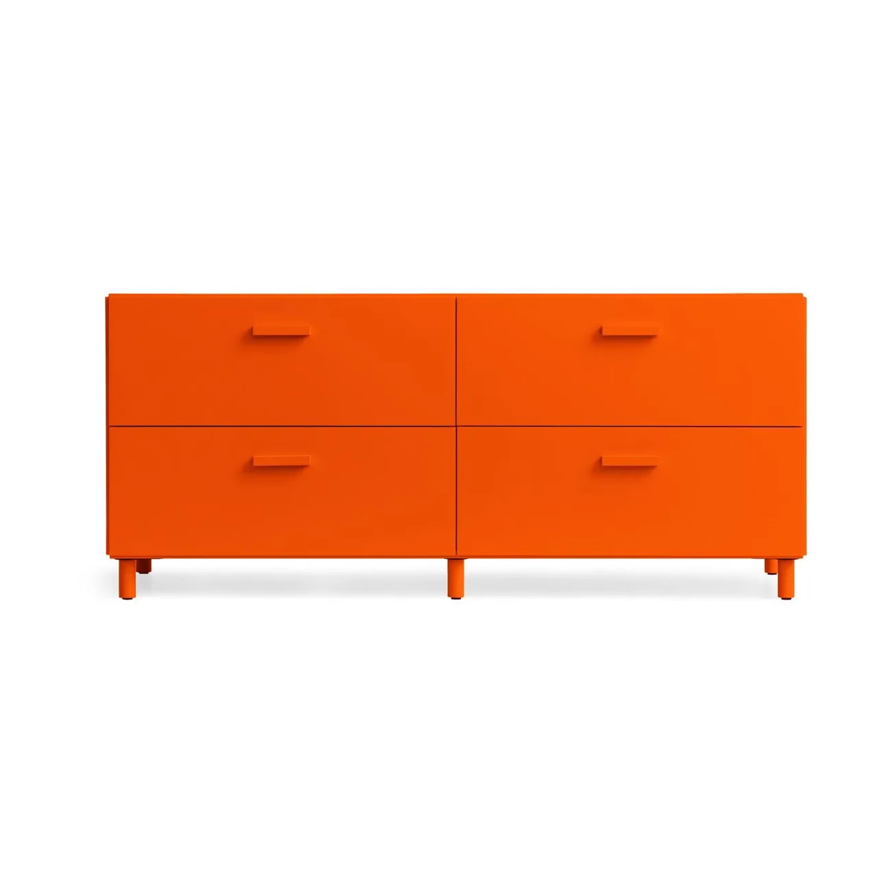 Relief bureau laag met poten 123x46,6 cm oranje,  Relief