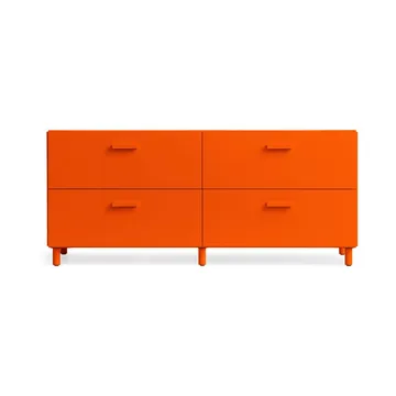 Relief bureau laag met poten 123x46,6 cm oranje - Relief