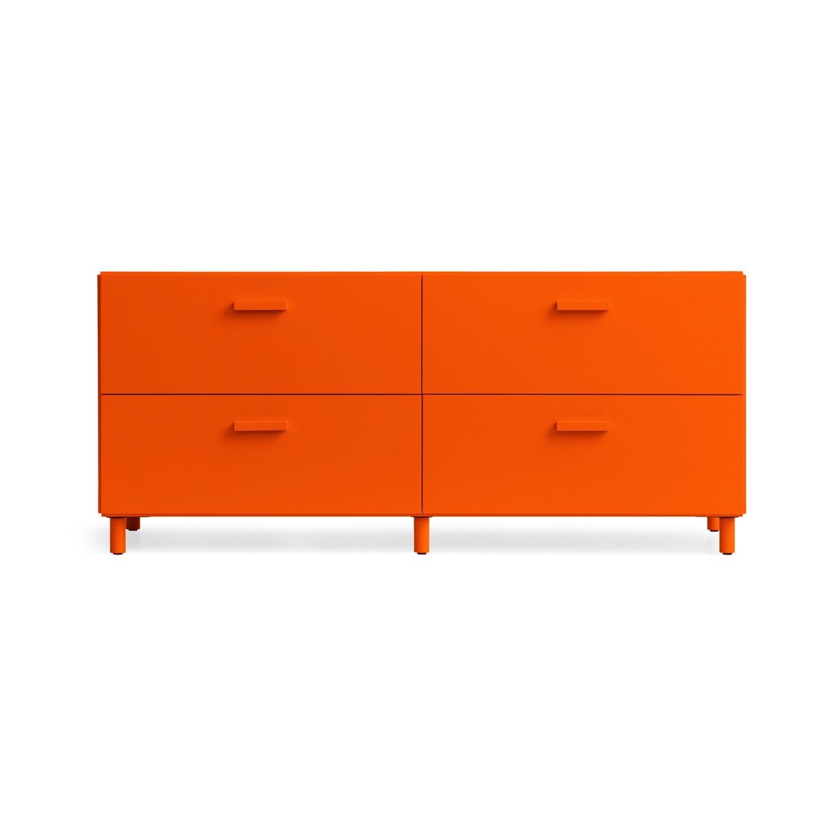 Relief bureau laag met poten 123x46,6 cm oranje | Scandinavisch Interieur | Oranje