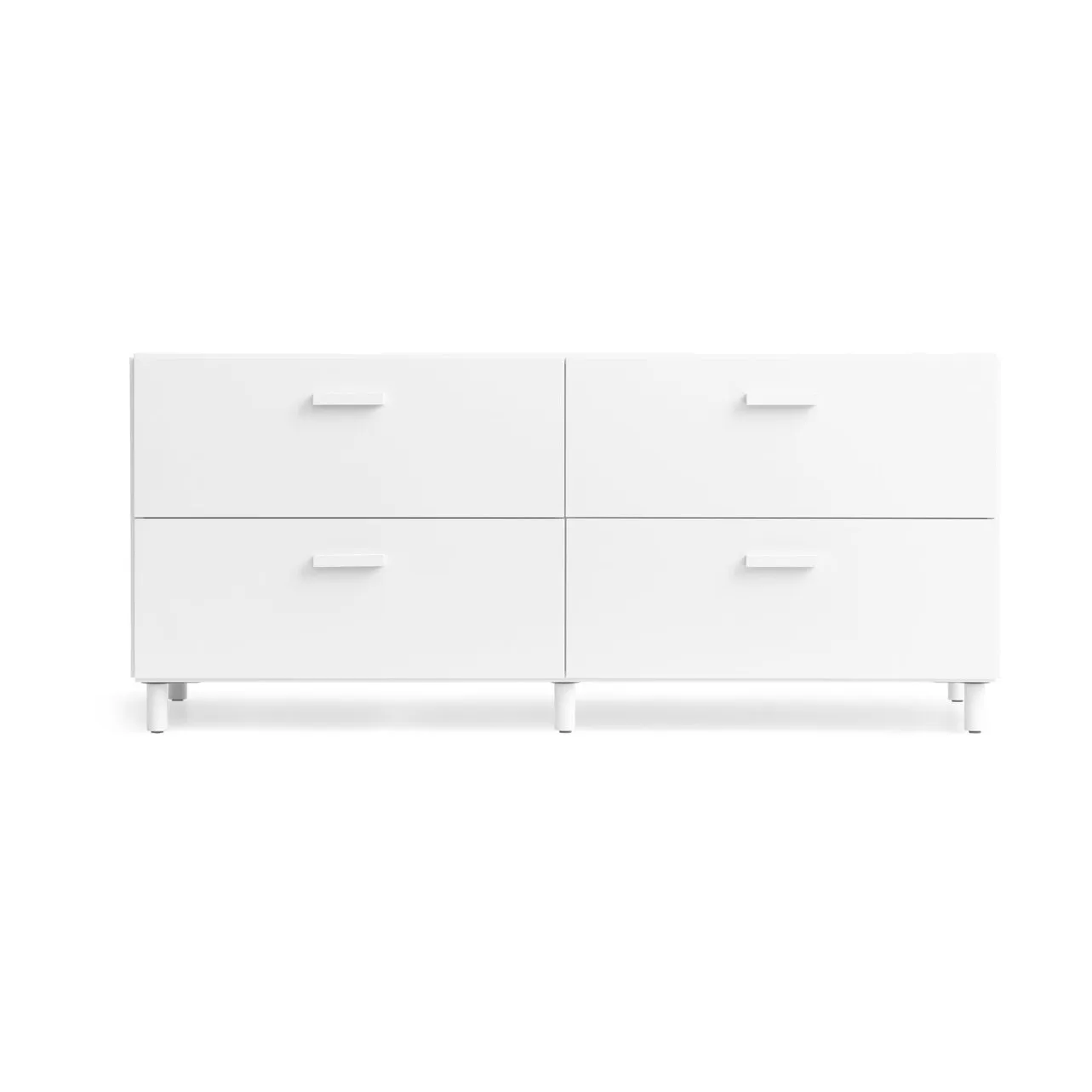 Relief bureau laag met poten 123x46,6 cm wit,  Relief