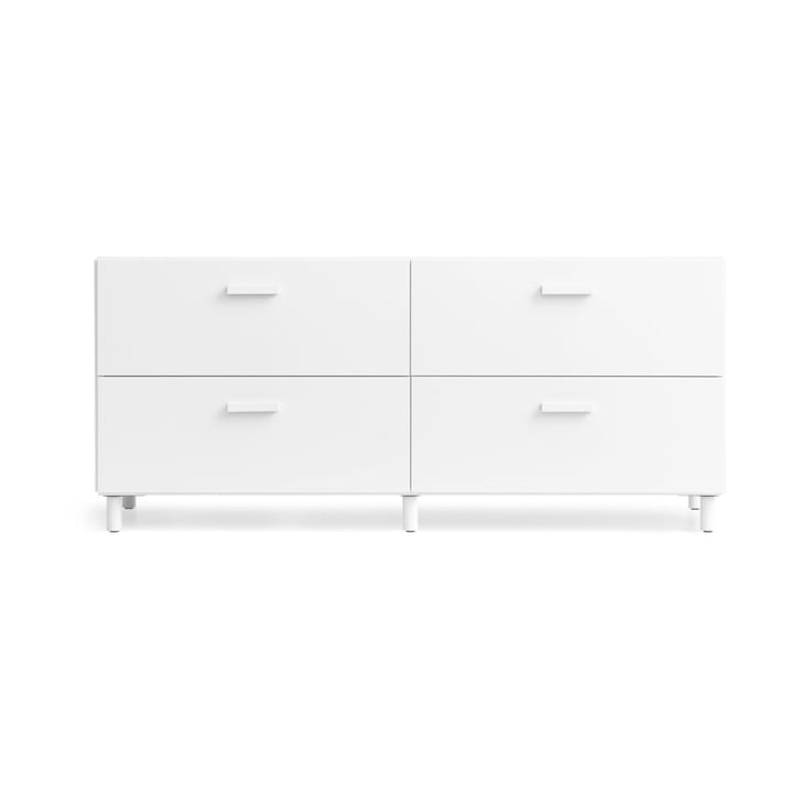 Relief bureau laag met poten 123x46,6 cm wit - undefined - Relief