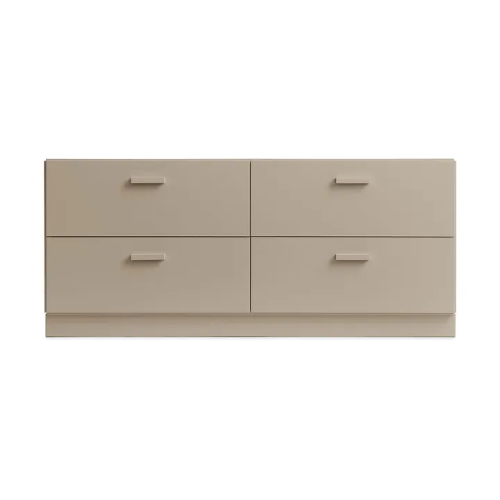 Relief bureau laag met sokkel 123x46,6 cm beige - Relief