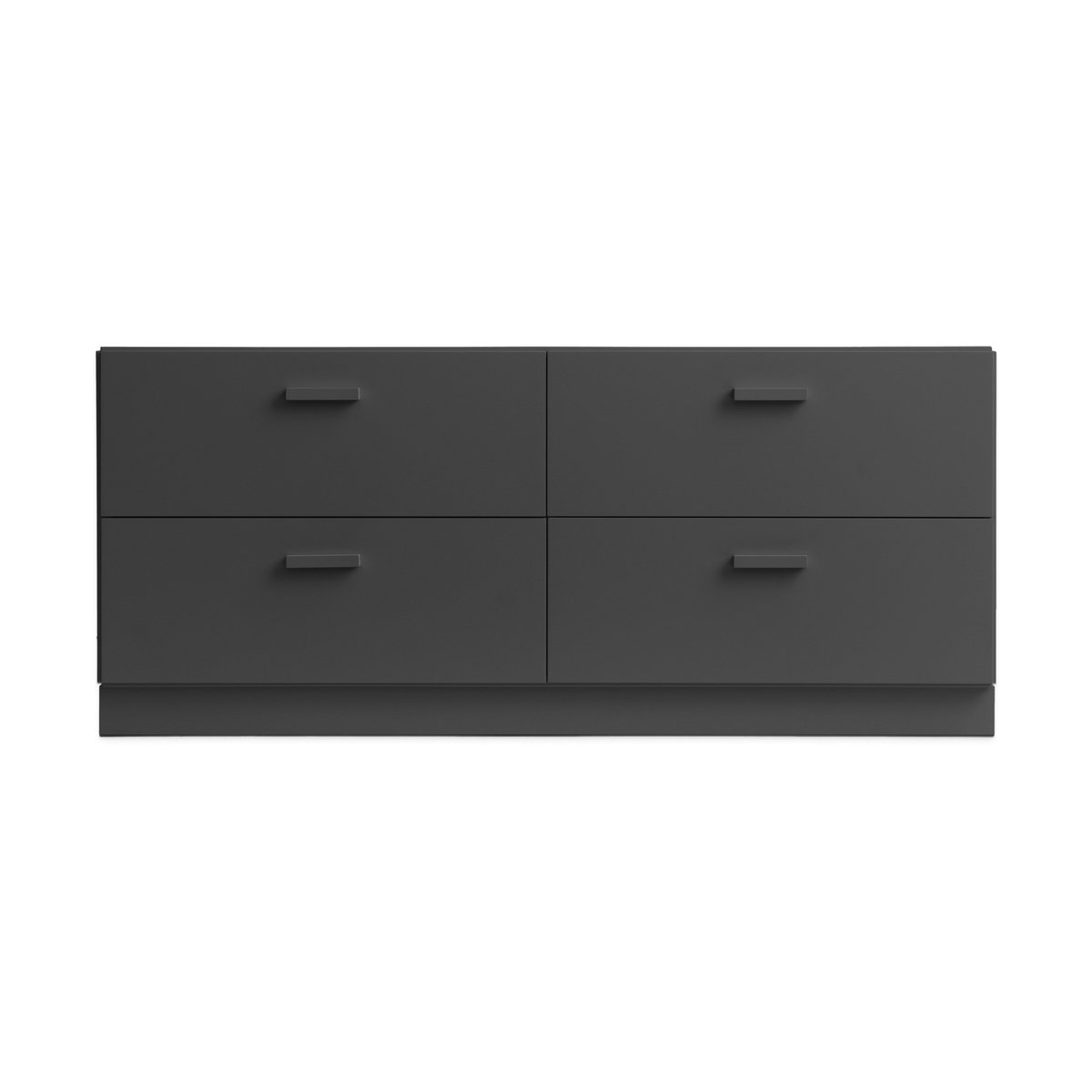 Relief bureau laag met sokkel 123x46,6 cm grijs | Scandinavisch Interieur | Grijs