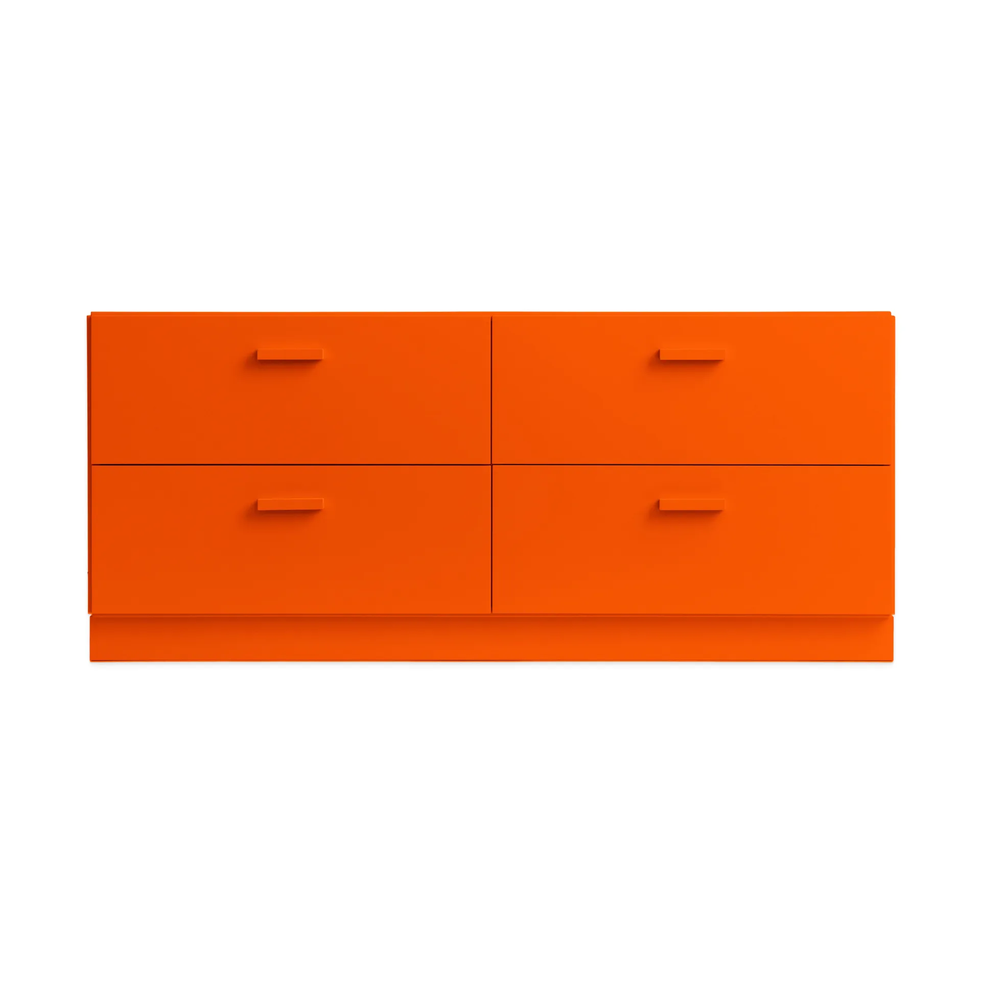 Relief bureau laag met sokkel 123x46,6 cm oranje,  Relief