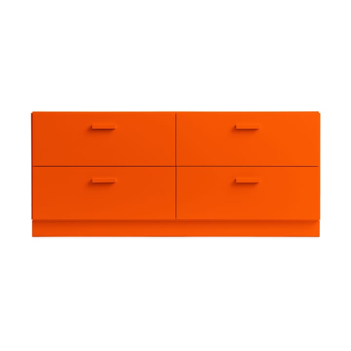 Relief bureau laag met sokkel 123x46,6 cm oranje - undefined - Relief