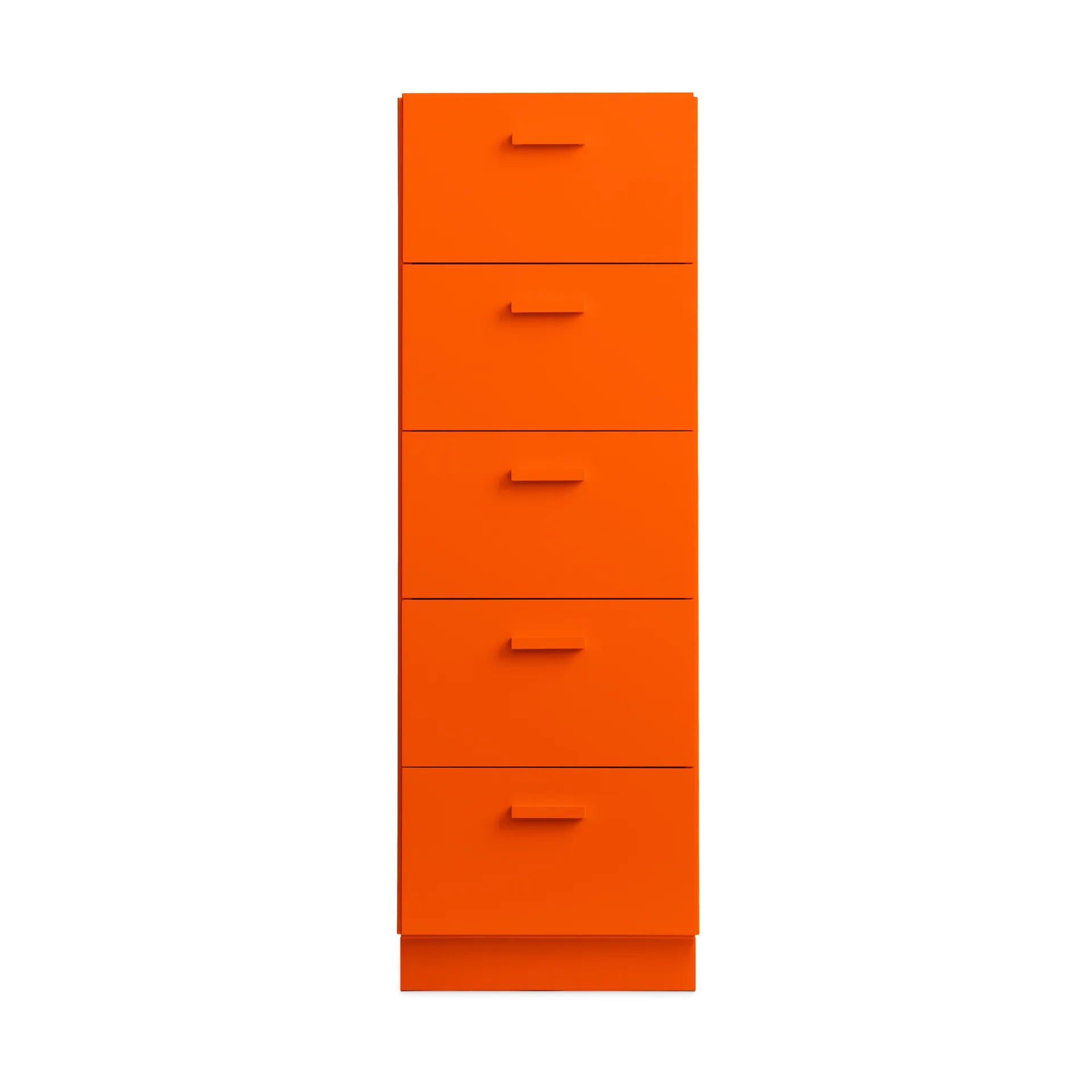 Relief hoge kast met sokkel 41x115 cm oranje,  Relief