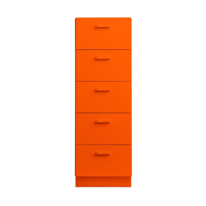 Relief hoge kast met sokkel 41x115 cm oranje - undefined - Relief