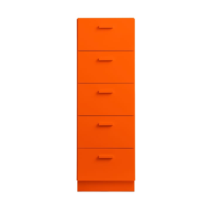 Relief hoge kast met sokkel 41x115 cm oranje - undefined - Relief