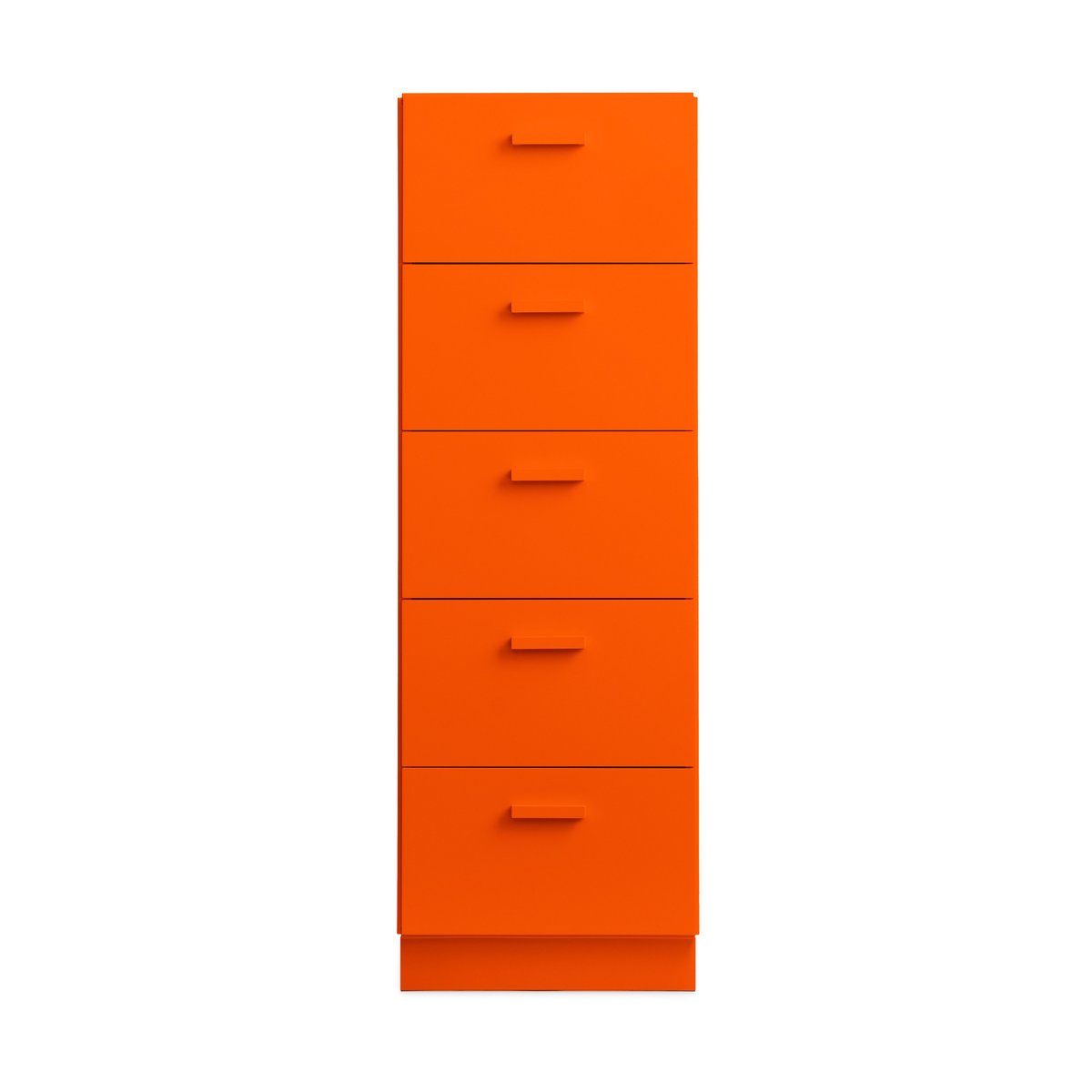 Relief hoge kast met sokkel 41x115 cm oranje | Scandinavisch Interieur | Oranje