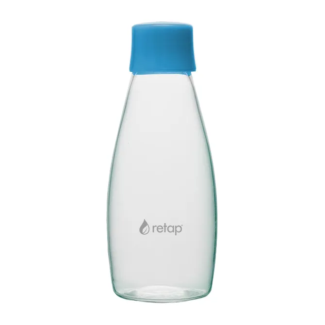 Retap Go 05 glazen fles schroefdop 50 cl, Light blue Retap