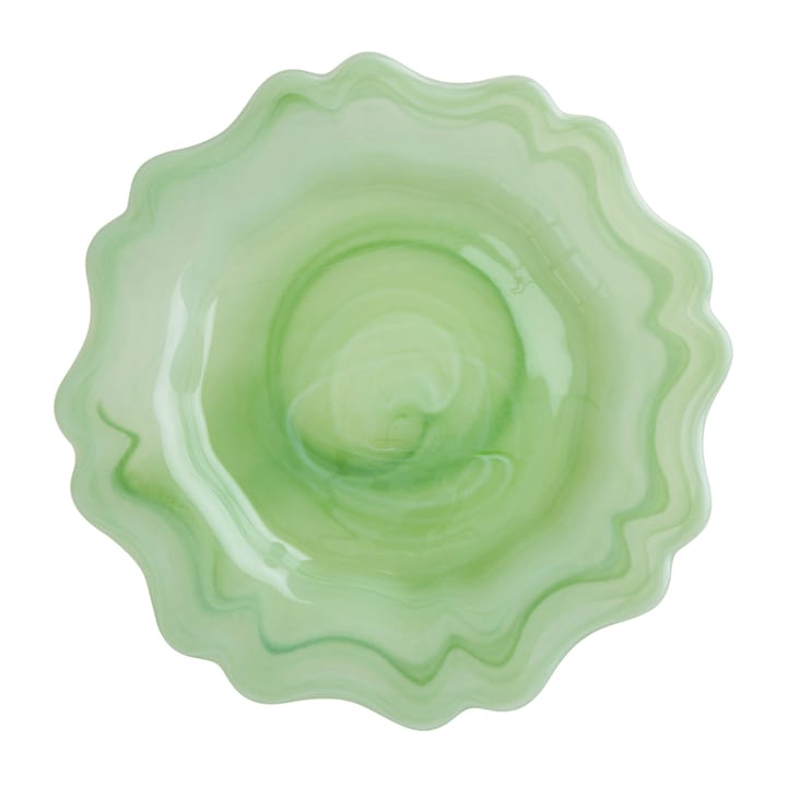 Alabaster bordje Ø21 cm - Green - RICE