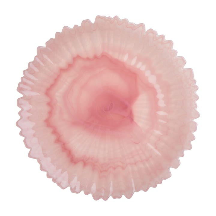 Alabaster serveerschotel Ø32 cm, Soft pink RICE