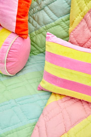 Rice bolsterkussen 25x60 cm - Pink-yellow - RICE