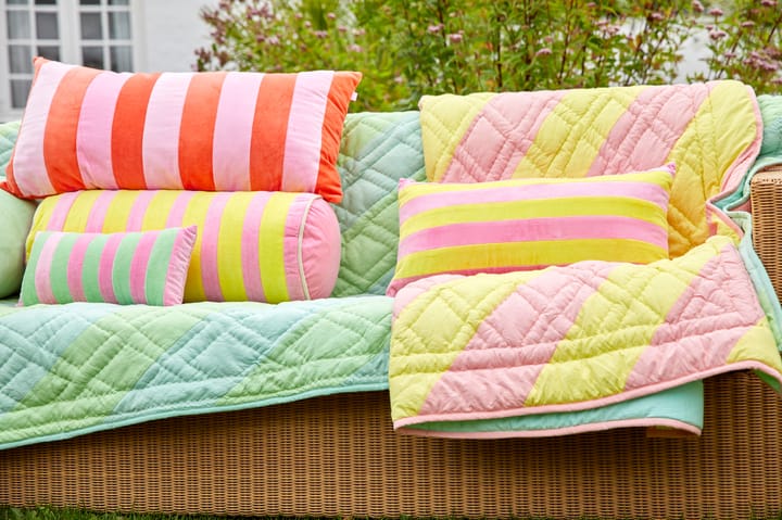 Rice bolsterkussen 25x60 cm, Pink-yellow RICE