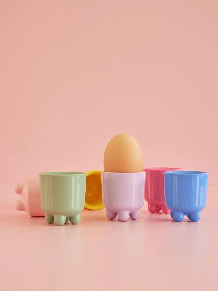 Rice eierdop melamine 6-delig, Multicolor RICE