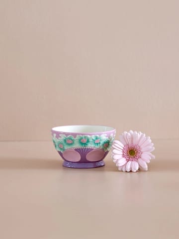 Rice Embossed Flower keramieken kom Ø12 cm - Lavender - RICE