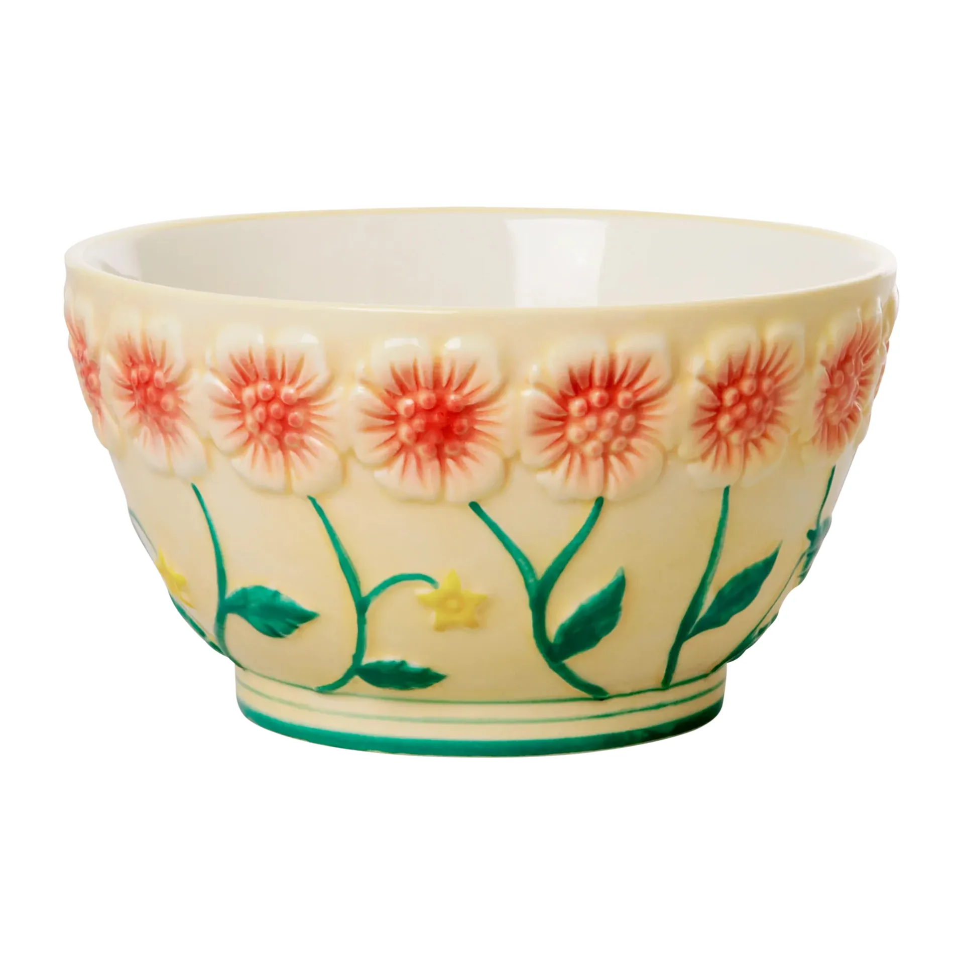 Rice Embossed Flower keramieken kom Ø14,5 cm, Crème RICE