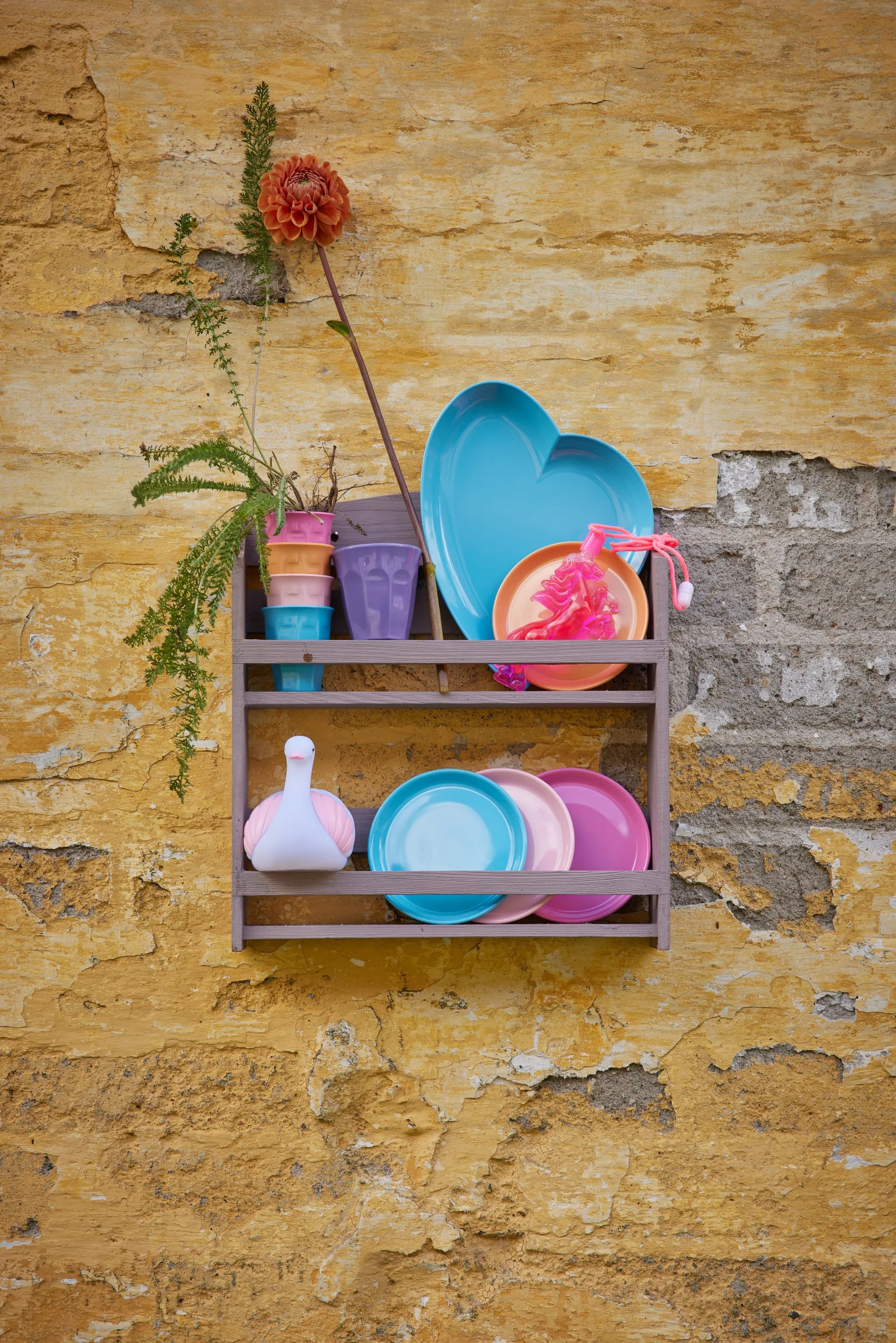 Rice espressokopje melamine geschenkdoos 4-pack, Multicolor RICE