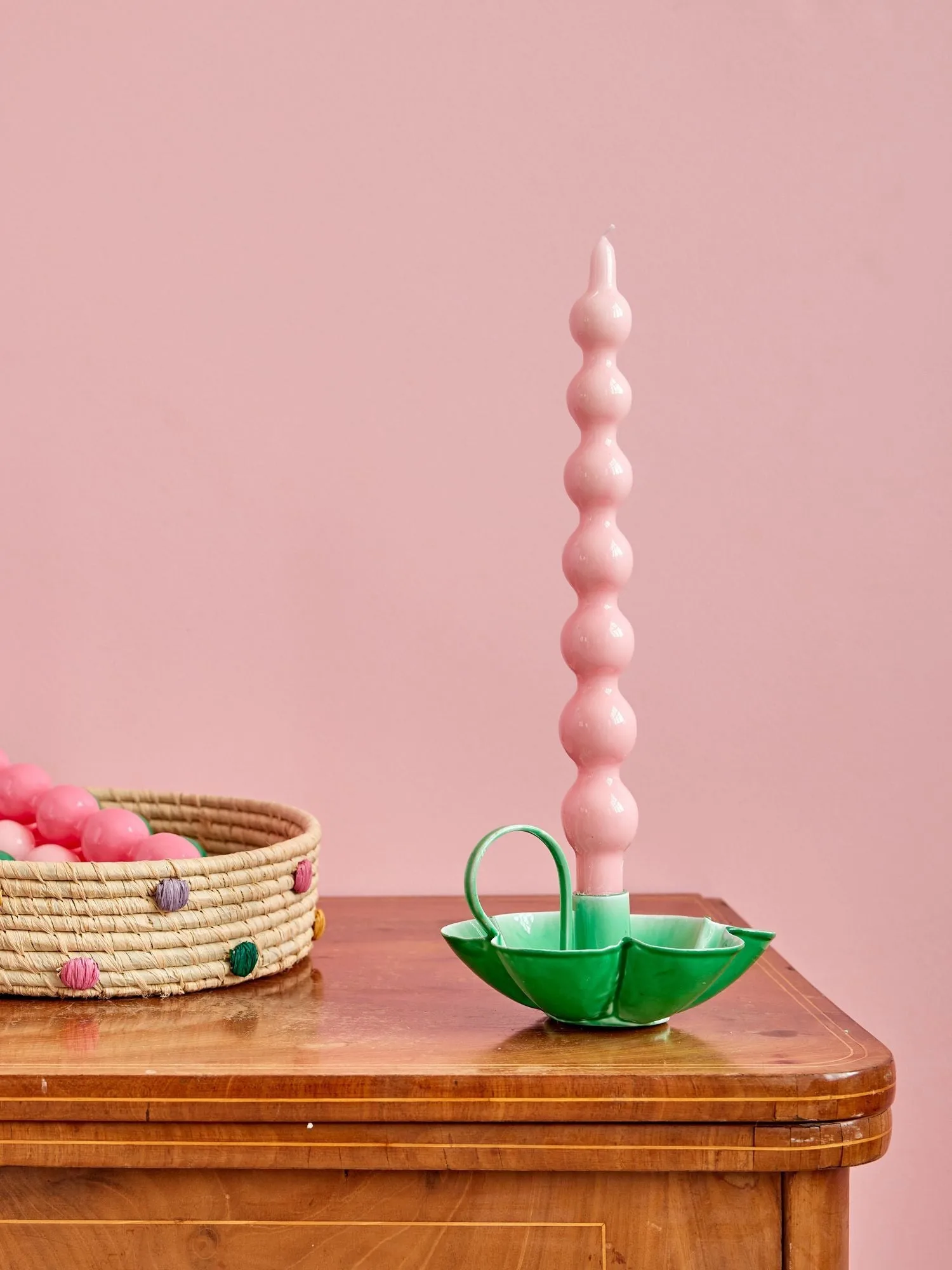 Rice kaarsen 30,2 cm 2-pack, Soft pink RICE