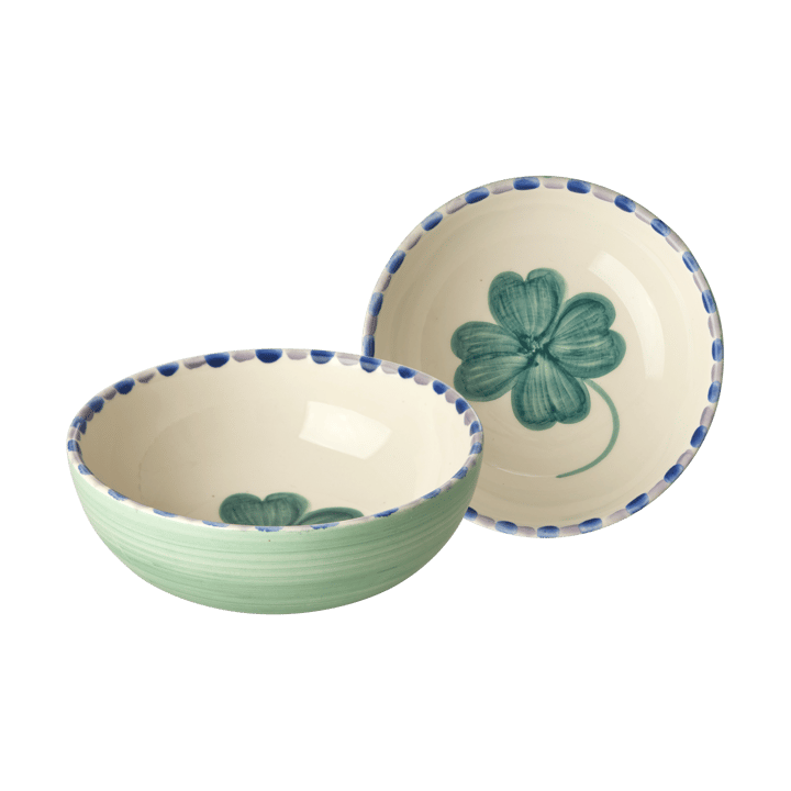 Rice keramiekschaal 35 cl, Good Luck Clover-Soft green RICE