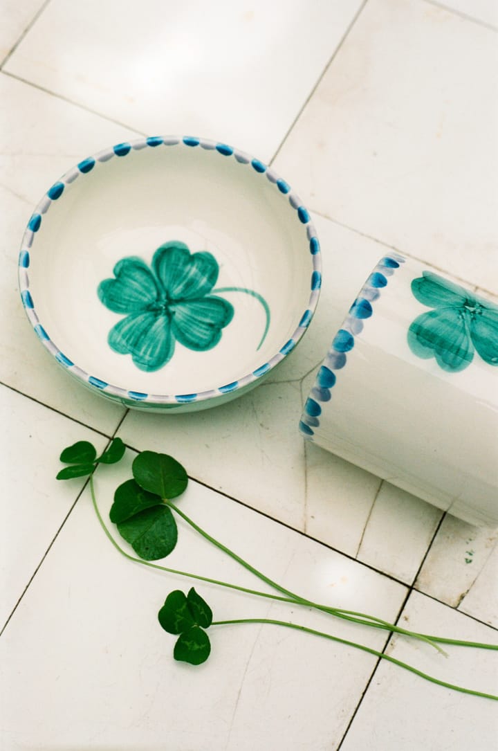 Rice keramiekschaal 35 cl, Good Luck Clover-Soft green RICE