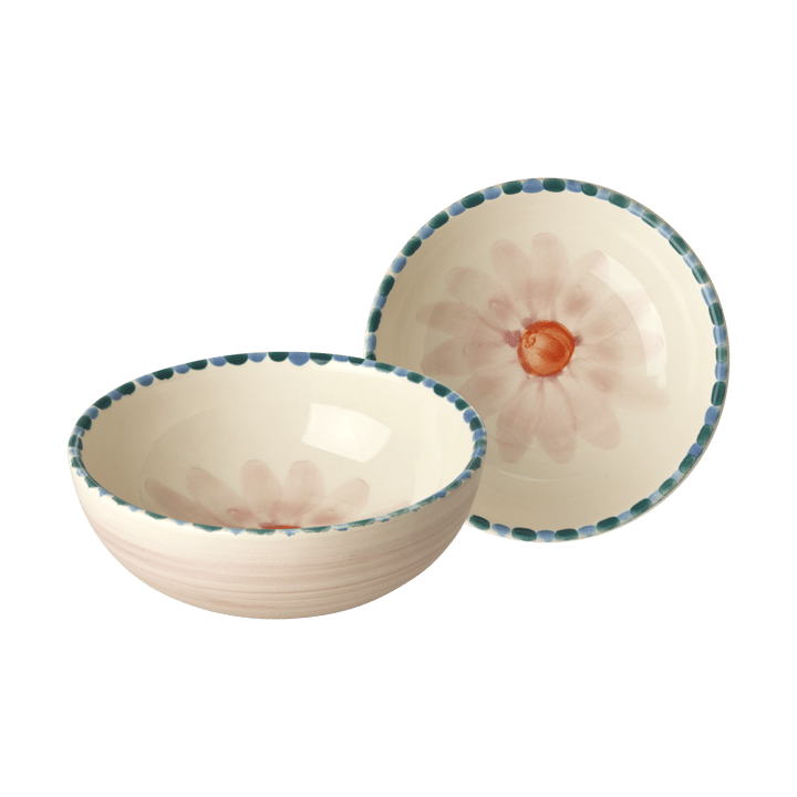 Rice keramiekschaal 35 cl, Soft Pink Flower-lavendel RICE