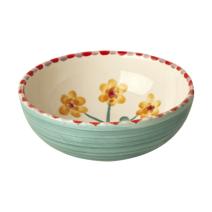 Rice keramiekschaal 35 cl - Yellow Flower-jade - RICE
