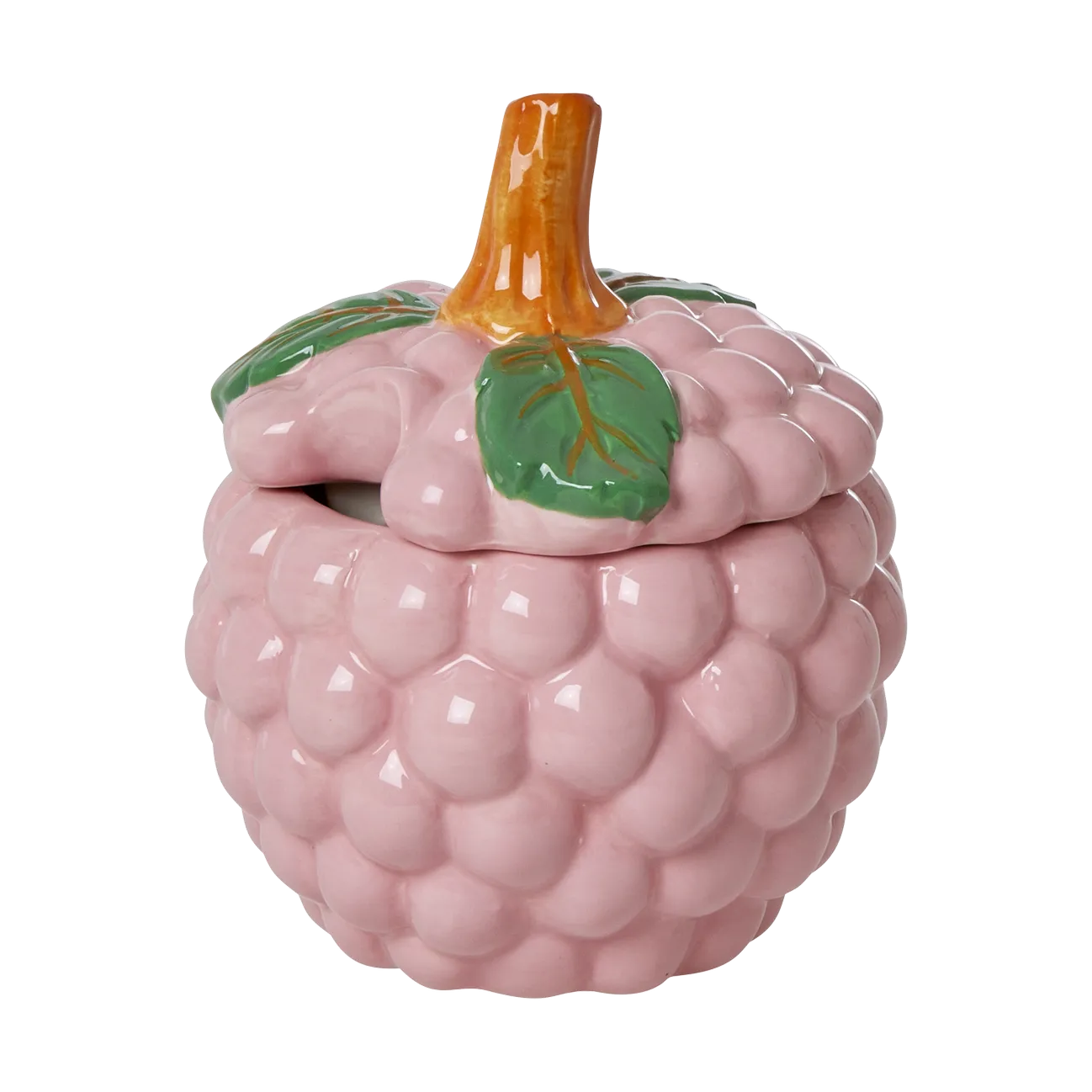 Rice keramische schaal met deksel, Pink RICE