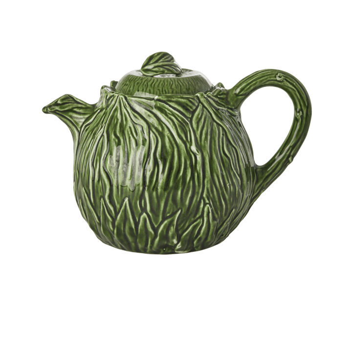 Rice keramische theepot 1,6 L - Embossed kale design - RICE