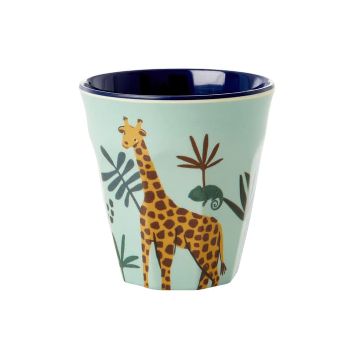 Rice kinderbeker Jungle animals, Blauw RICE