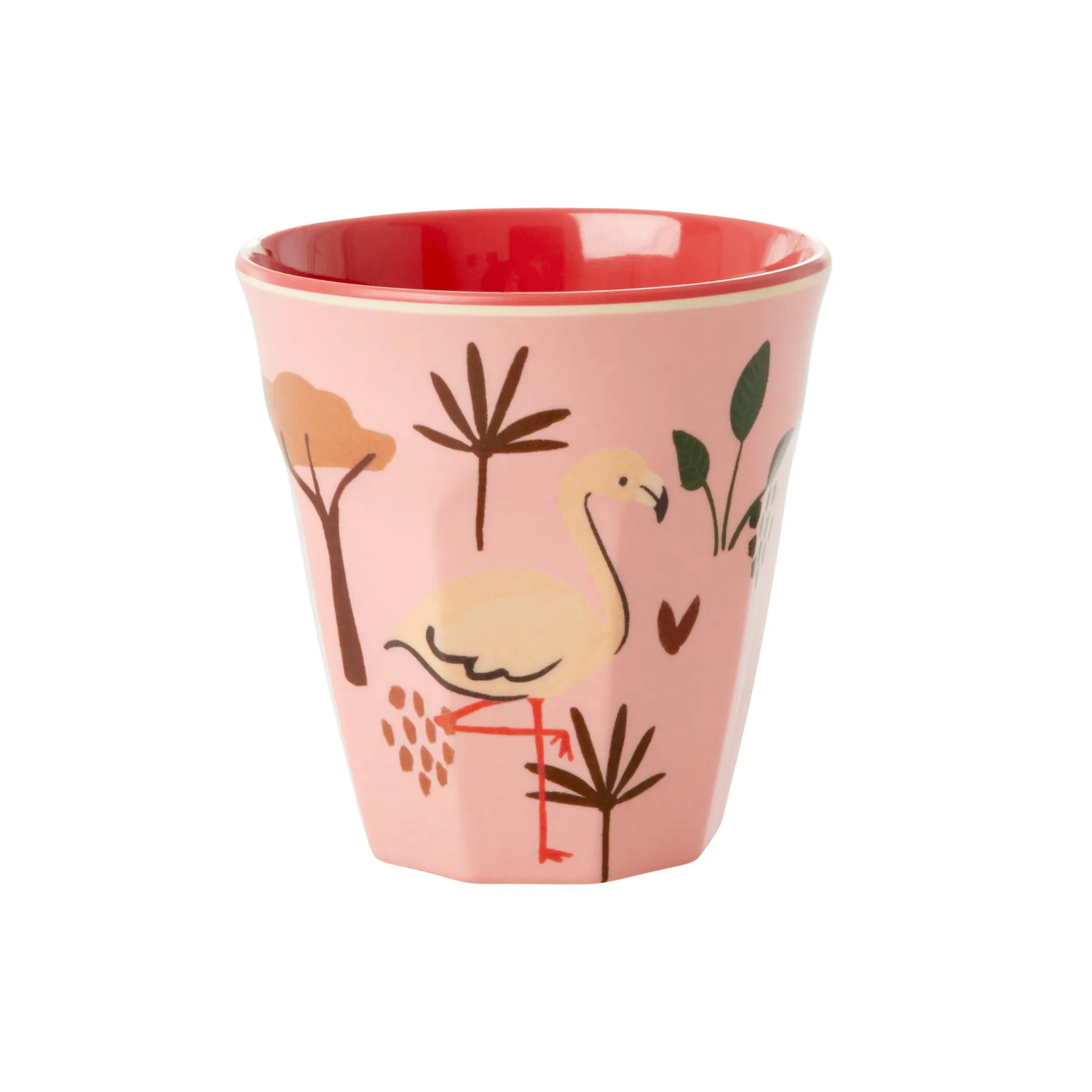 Rice kinderbeker Jungle animals, Rood-roze RICE