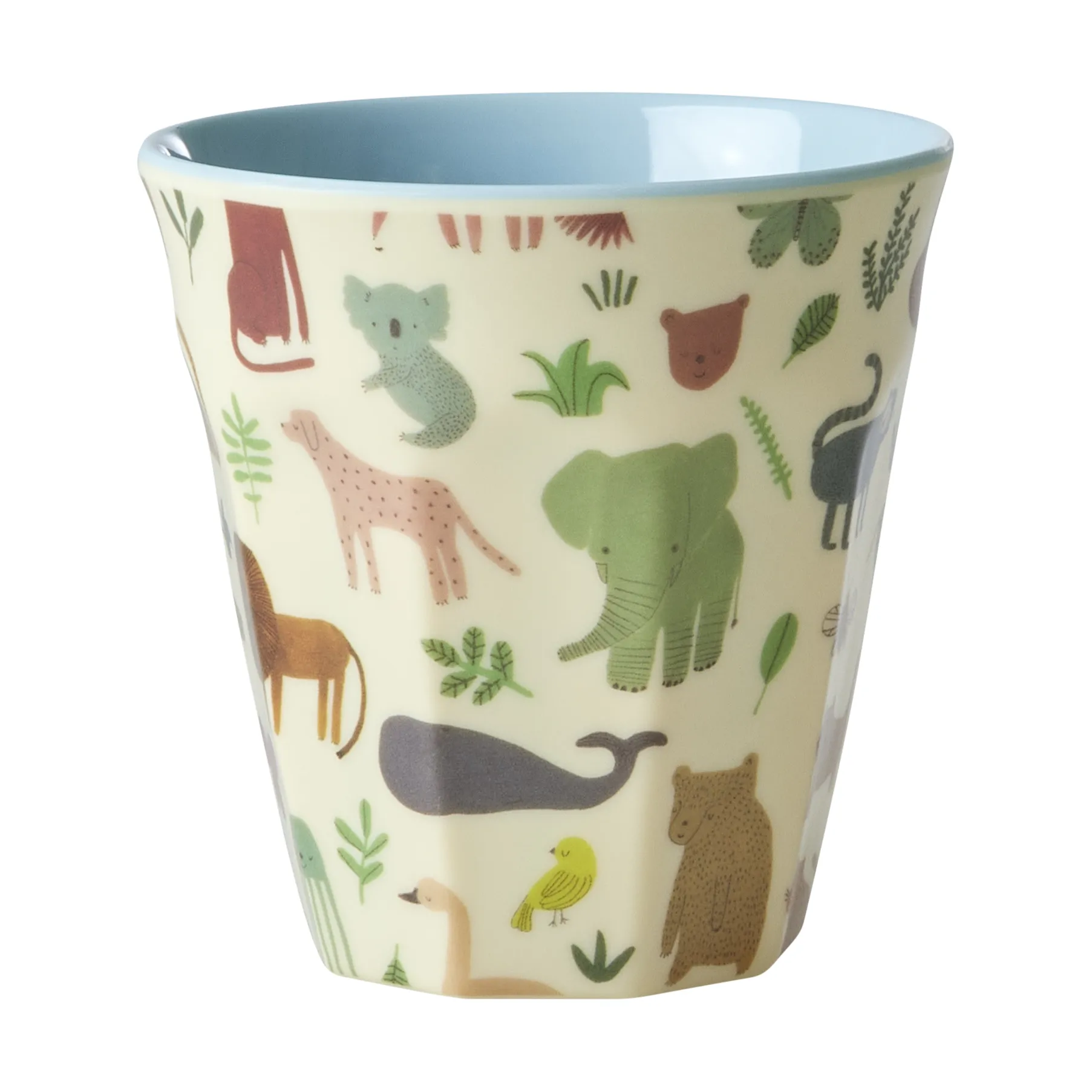 Rice kinderbeker melamine, Sweet Jungle Print-Soft blue RICE