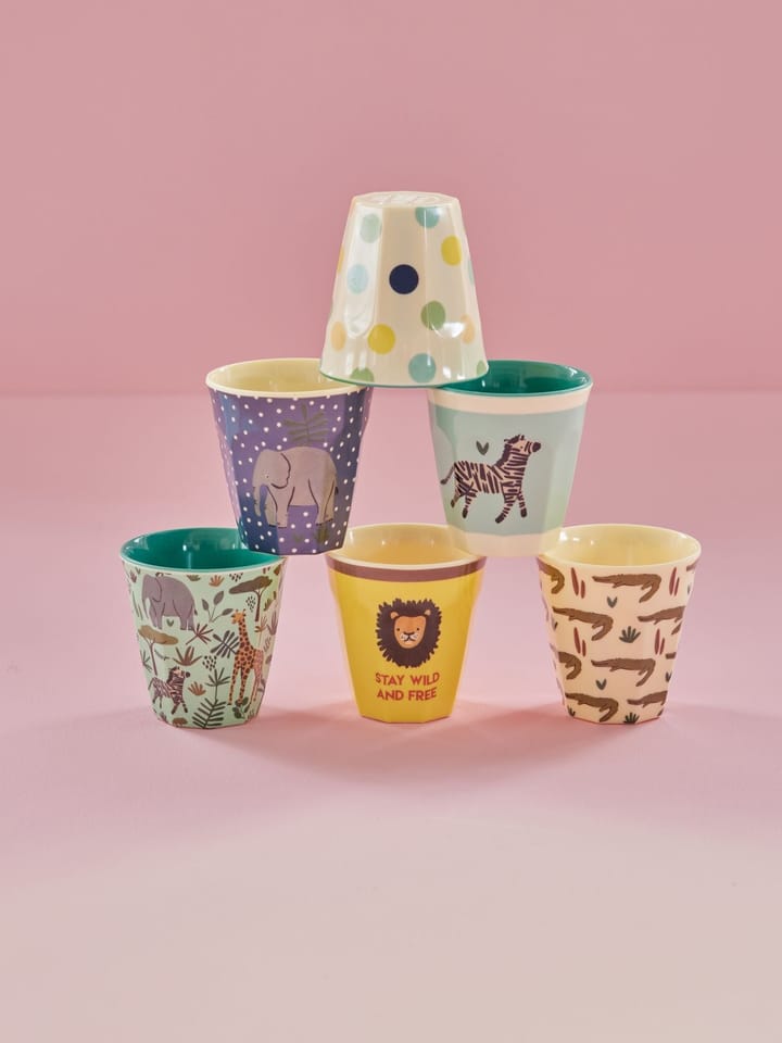 Rice kinderbeker small 6-pack, Multi RICE