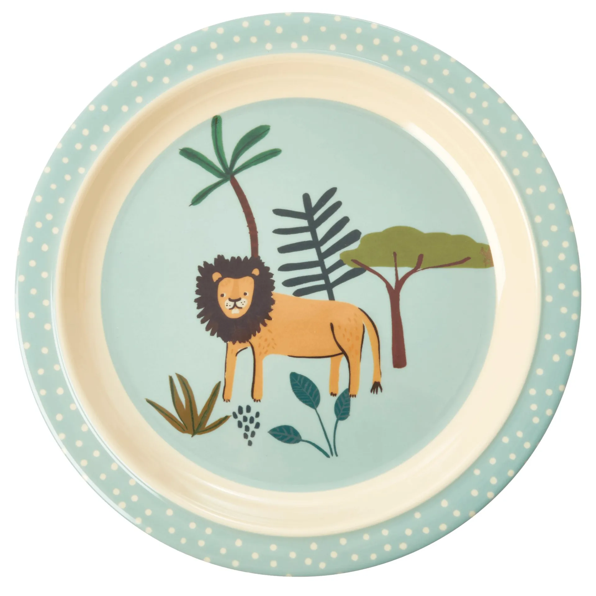 Rice kinderbord Jungle animals, Blue-multi RICE