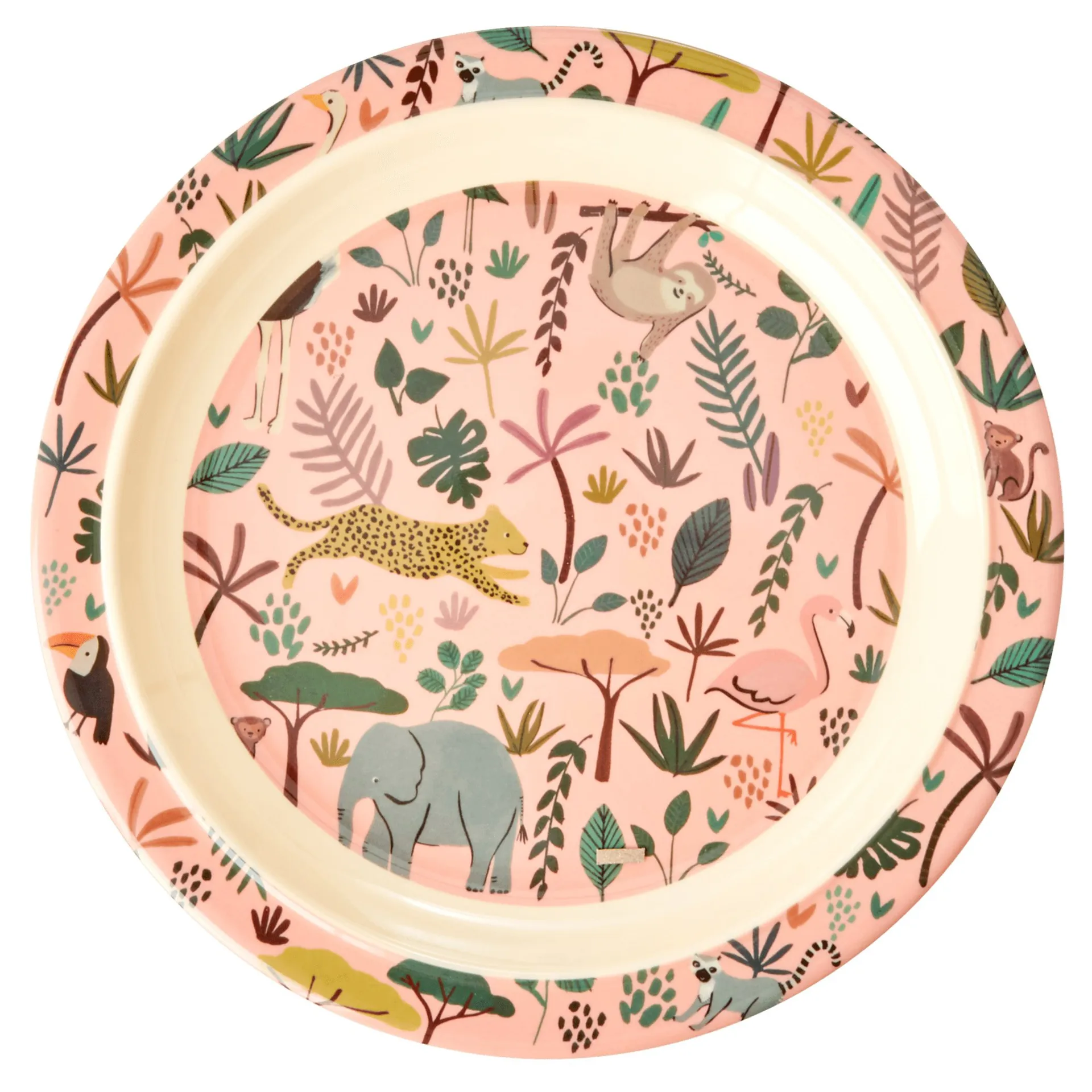 Rice kinderbord Jungle animals, Coral-multi RICE