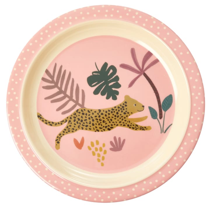 Rice kinderbord Jungle animals - Pink-multi - RICE