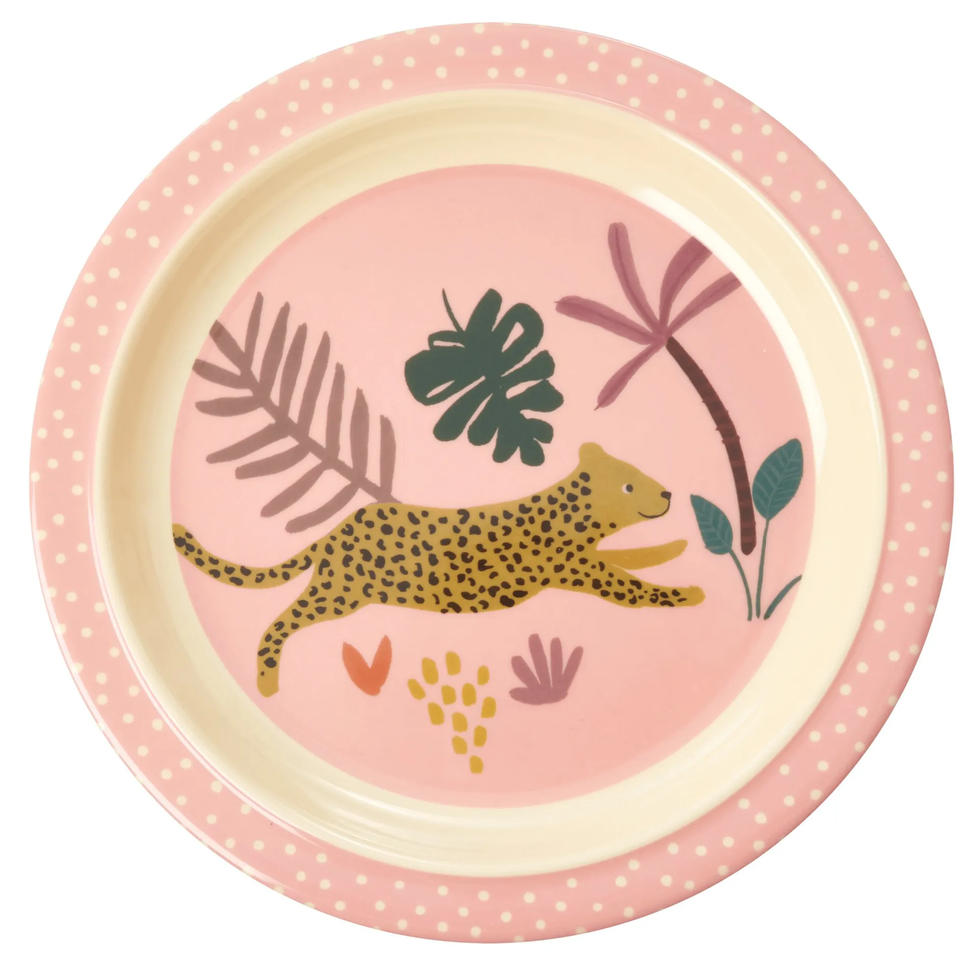 Rice kinderbord Jungle animals, Pink-multi RICE