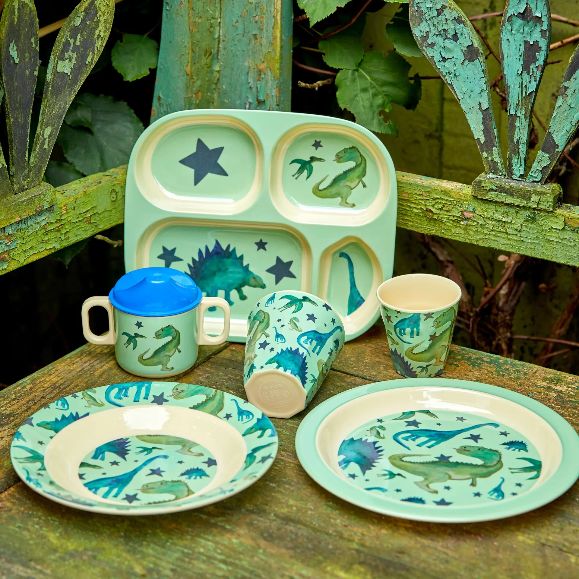 Rice kinderkom melamine Ø20 cm, Dinosaurs RICE