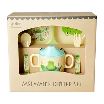Rice kinderservies 4-delig - Frog - RICE