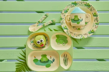 Rice kinderservies 4-delig - Frog - RICE