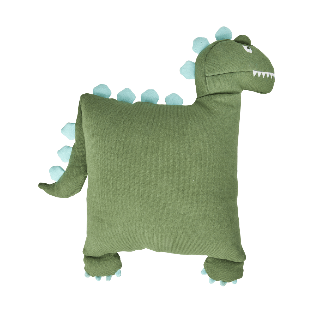 Rice kussen dinosaurus 48x52 cm Green | Scandinavisch Interieur | Kussens | Groen