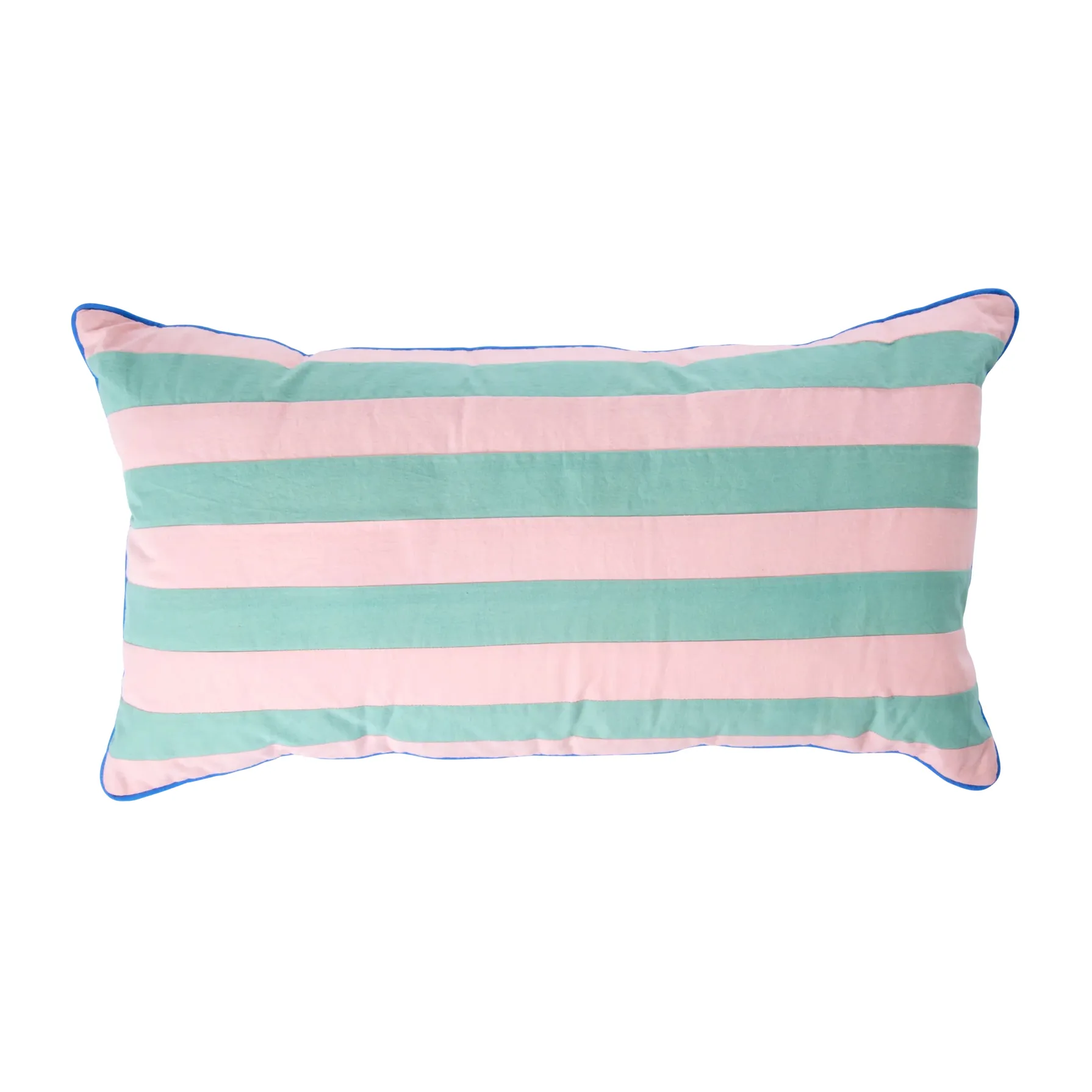 Rice kussen gestreept 30x60 cm, Pink-green RICE