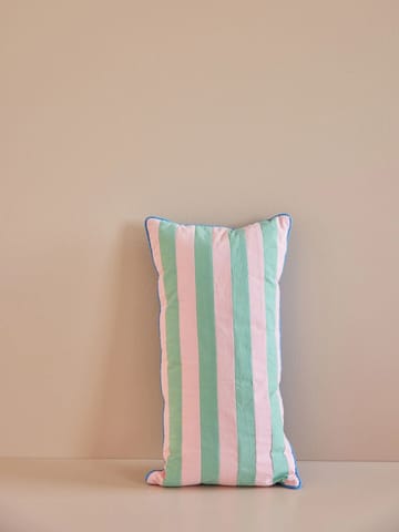 Rice kussen gestreept 30x60 cm - Pink-green - RICE