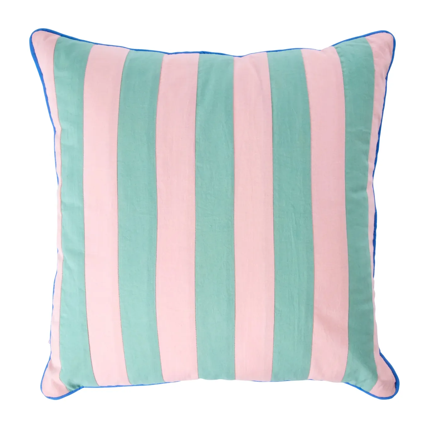 Rice kussen gestreept 40x40 cm, Pink-green RICE