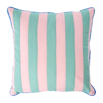Rice kussen gestreept 40x40 cm - Pink-green - RICE