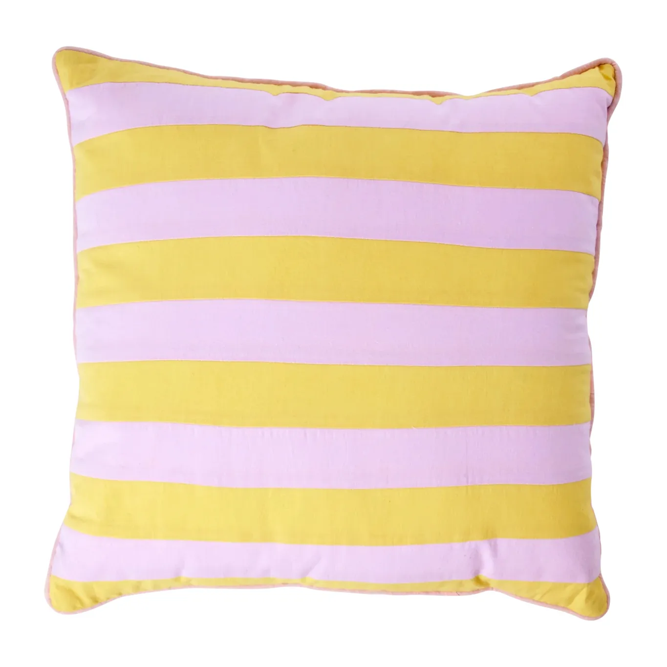 Rice kussen gestreept 40x40 cm, Yellow-lavender RICE