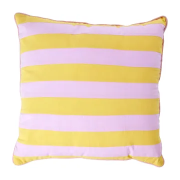 Rice kussen gestreept 40x40 cm - Yellow-lavender - RICE
