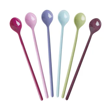 Rice lepel lang melamine 6-pack - Multi - RICE
